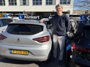 Tijl Veefkind is vandaag geslaagd voor zijn Autorijbewijs bij Autorijschool Klinkert Zeist